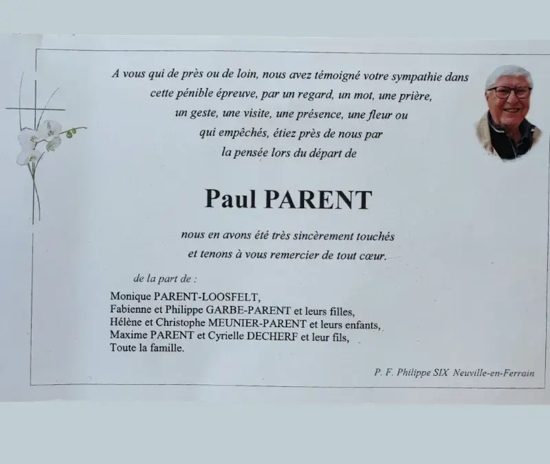 TuS 96 trauert um Paul Parent